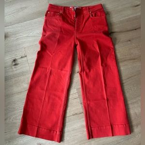 Victoria Beckham red jeans